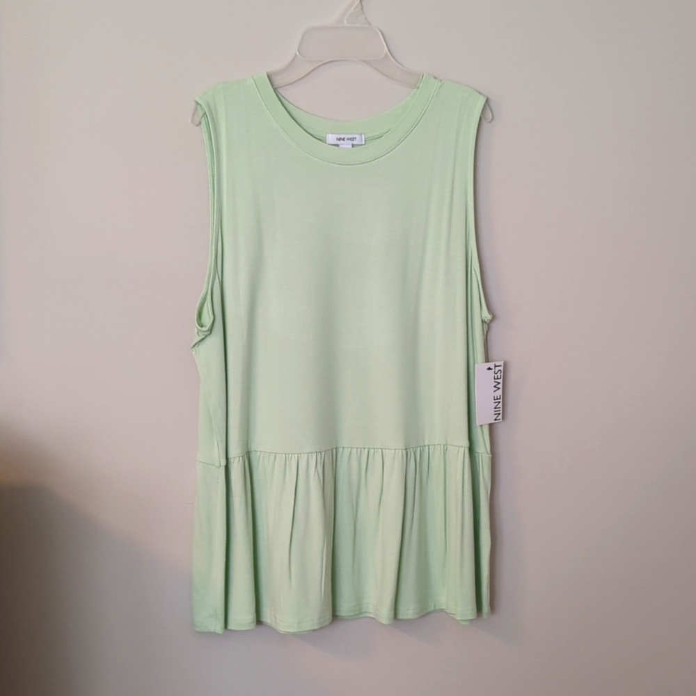 NWT 2XL Nine West Mint Green Tank